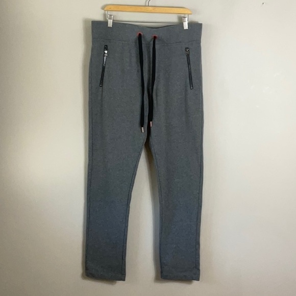True Religion Slim Open LE Sweatpant Heather Grey